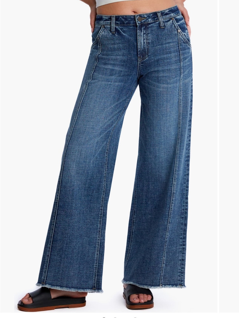 Hint of Blu Wide Leg Jeans 31